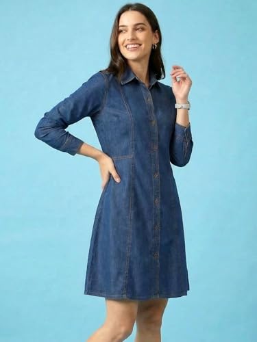 Image of ADDYVERO Women Balloon Sleeve Viscose Rayon Fit & Flare Printed Dress Detailing Above Knee /Mini