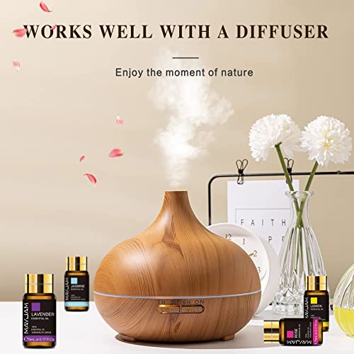 MAYJAM 20 Pcs Pure Essential Oil Gift Set, for Diffuser, Humidifiers, Skin Care, Massage, Fragrance Oil Scent for DIY Candle and Soap Making, Gift for Friend (5ML)