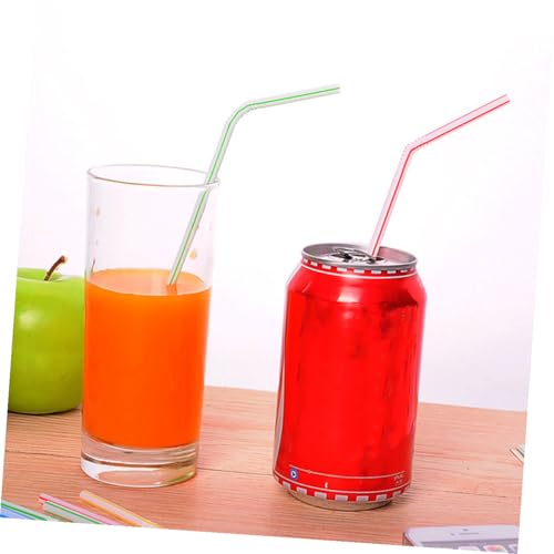 600 pitillos plásticos flexibles para fiesta 20.8 cm miniatura 4