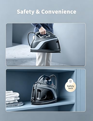 Image of Sundu 1500W Steam Iron with Ceramic Soleplate & Auto-Off for Clothes