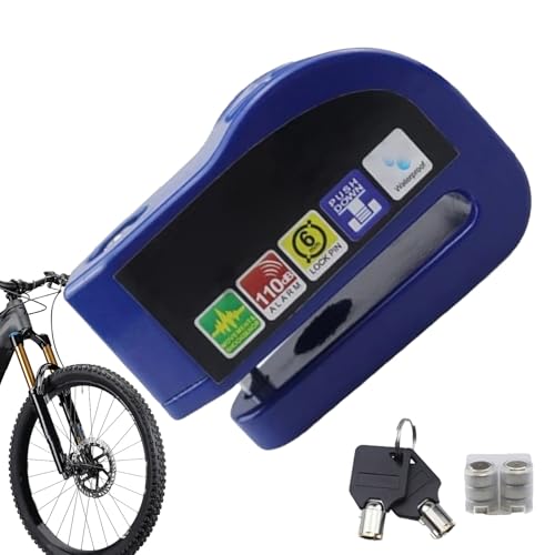Bloqueo Freno Disco Bicicleta Candado Disco Alarma Bloqueo De Disco con Alarma Candado De Disco De Bicicleta Portátil Candado De Disco De Rueda De Seguridad