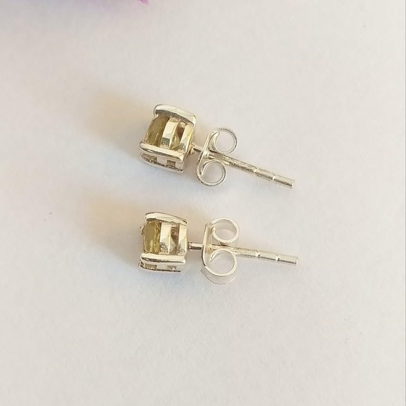 Puces quartz citron de qualité exceptionnelle et argent sterling 925 - 3