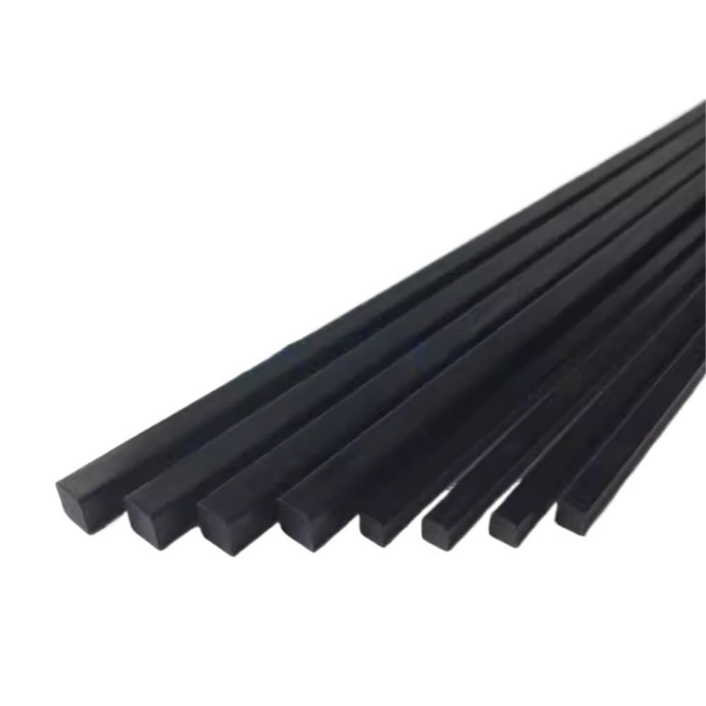 Tige solide Lot de 10 tiges carrées pultrudées en fibre carbone solide, longueur 0,5 m, diamètre 1,4 mm à 20(4.0mm)