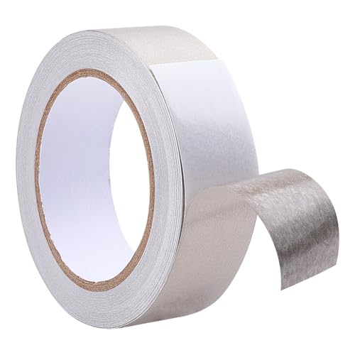 Image of OLYCRAFT Conductive Cloth Fabric Adhesive Tape 1.4 Inch x 62.6 Feet High-Shielding Cloth Tape Faraday Cloth Tape Double Sided Adhesive Tape Roll for Signal Blocking EMI Shielding Wire Harness Wrap