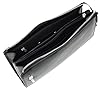 Gents Large Genuine Leather Clutch Organiser Style Wrist Bag HLG075 (Black) #3