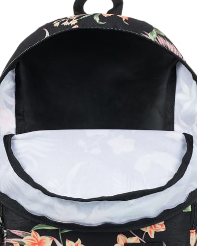 Image of Roxy Women's Always Core Backpack | Travel | Everyday Carry | Beach | Polyester | 8L Capacity - Anthracite Island Escape