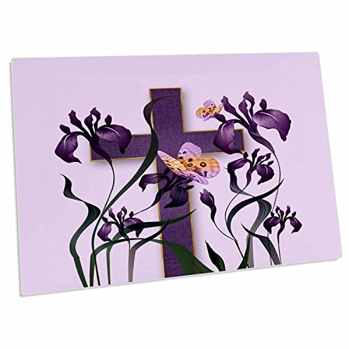 3dRose Desk Pad floral 23 x 16 pulgadas antideslizante miniatura 1
