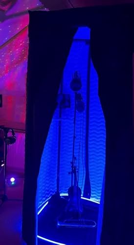 Pro Vocal Booth Draagbare Geluidsisolatiecabine - Witte Studio Booth Met Reistas (Groot)