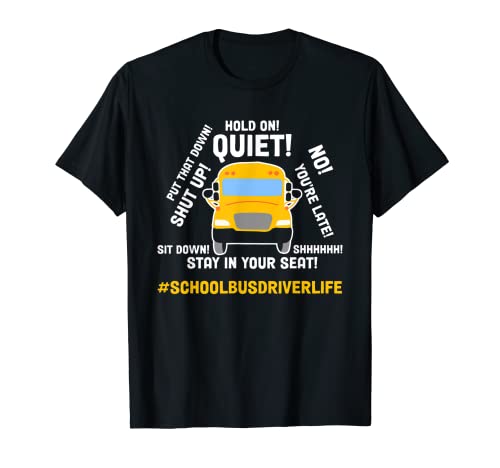 Autobús escolar Conductor Vida Transporte público Estudiante Pasajero Camiseta