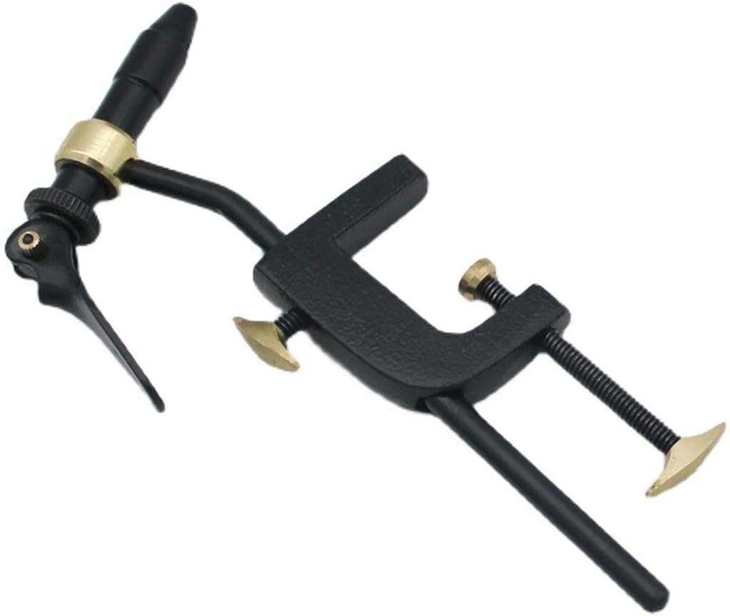 360 Rotation Rotary Fly Tying Vise - Steel Material - Clamp Hooks Firmly - Handy Tool for DIY Lure Making - Fishing Accessory for Beginners and Travellers