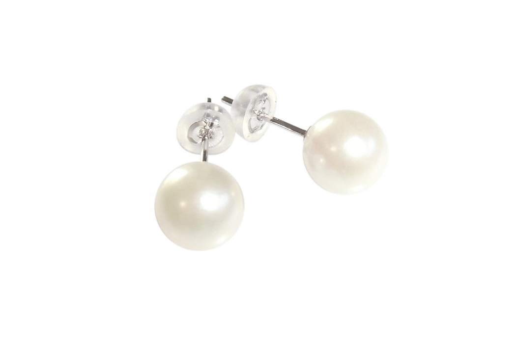 Amazon | K14WGアコヤ本真珠ピアス/6.5-7.0mm/ホワイト | ピアス 通販