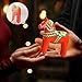 HEYINSHEN Dala Horse Christmas Ornaments 2D Dala Horse Ornaments for Christmas Tree Cute Red Swedish Dala Horses Figurines Horse Hanging for Christmas Tree Xmas Gift for Kids Girl Boy Horse Lover
