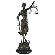 Justitia Statue aus Bronze Symbol der Gerechtigkeit für Kanzlei und Gericht