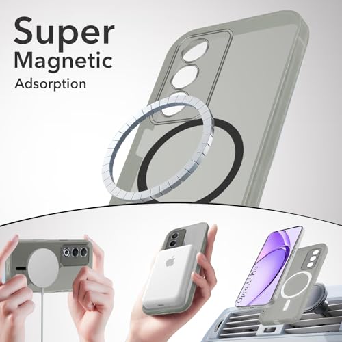 Image of Jkobi Lifetime Anti-Yellow MagSafe Compatible Clear Back Cover Case for Oppo A3 Pro 5G (Sleek Hard Crystal | Shockproof and Camera Protection)