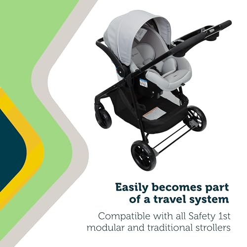 Safety 1st® onBoard™ Slide DLX Infant Car Seat w/SafetySlide™ Base, Easy-Install Rigid Latch, Lightweight Rear-Facing Seat, Newborn Carrier, Extra-Large Canopy, Travel System Ready, Dusty Marble - image 5