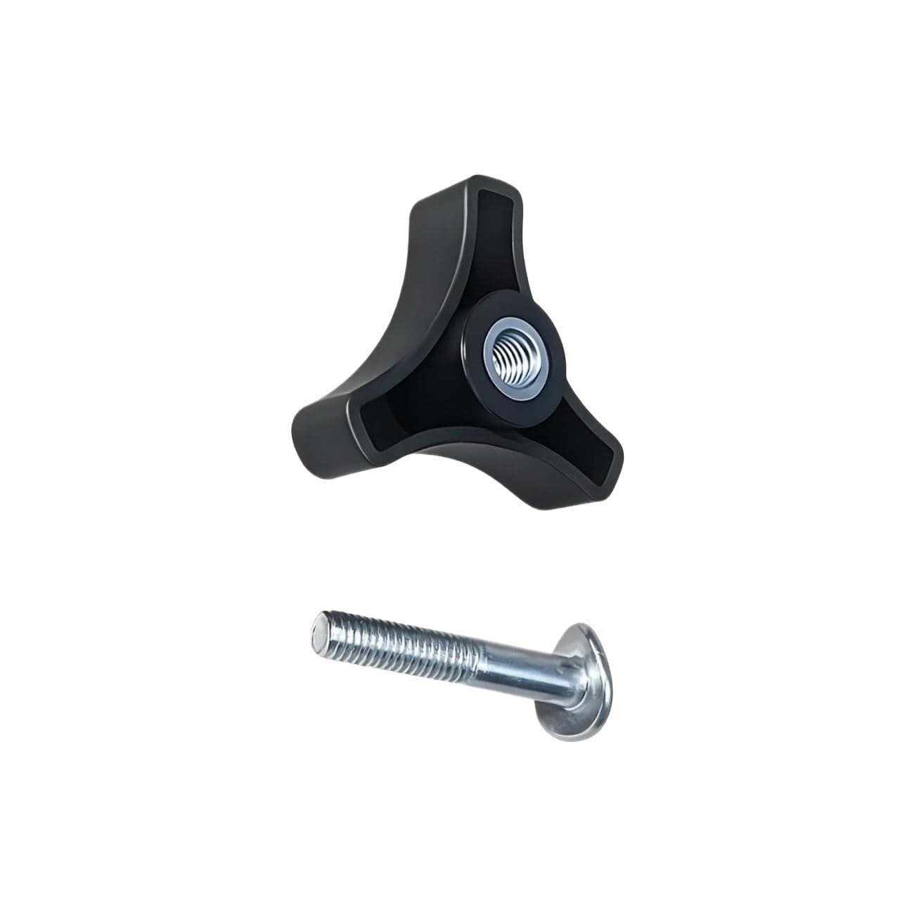 Tuerca de Perilla Triangular for cortacésped | Accesorio de repuesto de tornillo de tuerca de apriete manual de plástico(10set)