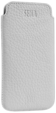 Sena 826614 Ultra Slim Leather Sleeve for iPhone 5 & 5s - 1 Pack - Retail Packaging - White