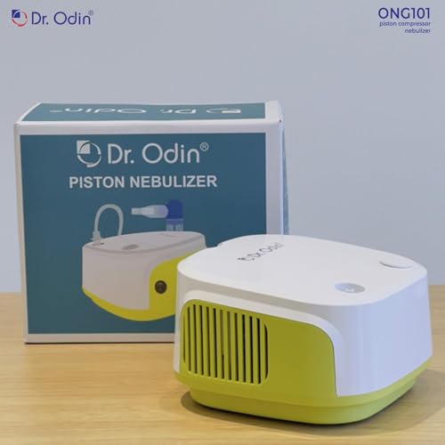 Image of Dr. Odin ONG 101 Smart Portable Nebulizer | Whisper-Quiet Operation | Pediatric to Adult Use | Compact & Efficient Design | Proudly Made in India | Stylish (White & Green)