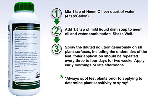 Viagrow Aceite Natural de Neem 32 oz miniatura 3