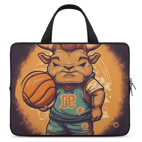 Sacoche pc 13 pouces motif vache basket contre les rayures