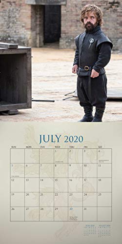Game Of Thrones 2019-2020 17-Month Wall Calendar #TOP4
