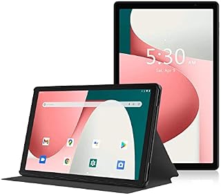 TOSCiDO Tablet 10 inch Octa Core Android Tab HD IPS,5G WiFi,4GB RAM/64GB ROM,13MP/5MP,Bluetooth,GPS,Type-C,6000mAh,Black-Include Tablet Case