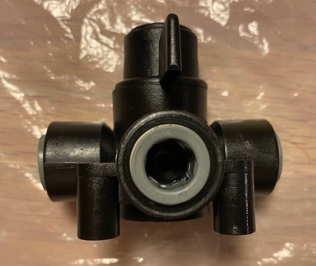 Vanne d'inverseur 3/8 pour eau et air compacte de 0 à 65 PSI