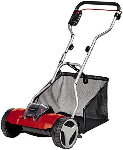Einhell Power X-Change Walk-Behind Cylinder Lawnmower - 18V, 38cm Cutting Width, 45L Grass Box, 4 Cutting Heights, Mulching - GE-HM 18/38 Li Solo Battery Lawn-Mower (Battery Not Included)
