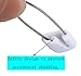 AnMiao Star 2 Inch Long 50 Pcs Plastic Head Safety Pin Safety Locking Baby Cloth Diaper Nappy Pins (8 Colors)