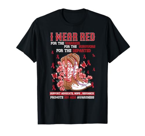 I Wear Red for the Warrior AIDS HIV�[�� T�V���c