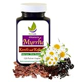 Myrrhe, Kamille und Kaffeekohle 120 Pulver Kapseln - MAGEN, DARM, DARMBARRIERE auf NATÜRLICHE Art verwöhnen - NATUR pur [OHNE ZUSATZSTOFFE] 27365-120