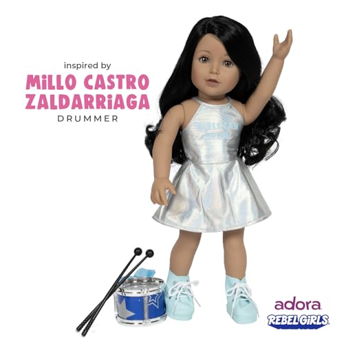 Muñeca Rebel Girls de 18 pulgadas con accesorios miniatura 6