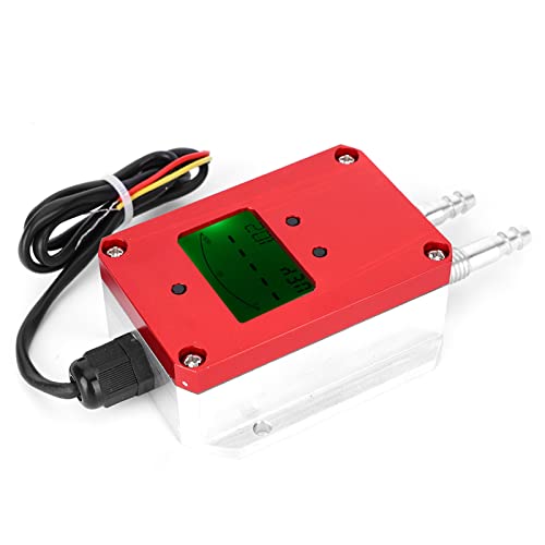 Odorkle Sensor de Presión de Aire LCD Transmisor de Aire Digital con Alta Precisión de Medición Salida de 4-20 MA para Plantas de Energía de Metalurgia Química de Ventilación de Hospitales (±500Pa)