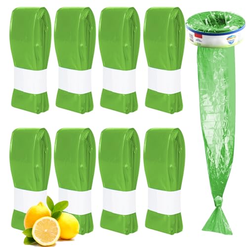 Image of AQSFXYD 8 Pack Diaper Pail Bags Refill, Suitable for Genie Pail&Munchkin Pail and Angelcare Pail(the Cartridge Is Not Included) With Lemon Flower Fragrance(green),genie diaper pail bags refill