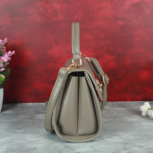 Image of NFI essentials Satchel Bags Ladies Purse Handbag Premium Women Shoulder Travel Bag for Work Gifts for Wife /Mother /Sister Stylish Office College Party Bag