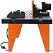 Electric Benchtop Router Table Wood Working Tool,Black,Orange Color (Black+Orange, 34IN-1)