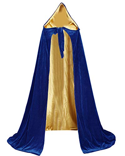 Image of Velvet Renaissance Medieval Cloak Cape Lined with Satin