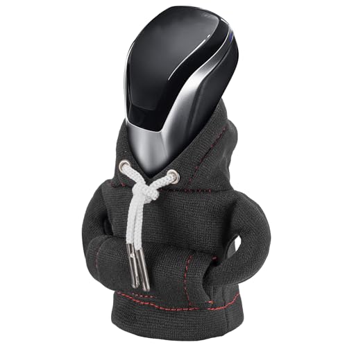 SLLAK Gear Shift Hoodie, Gear Shift Cover, Universal Car Shift Knob Hoodie, Mini Hoodie for Car Shifter, Automotive Interior Cute Gadgets, Car Accessories and Decorations