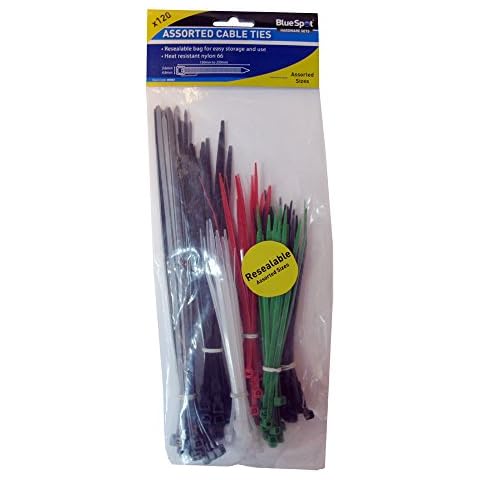 Blue Spot 40062 Mixed Heavy Duty Cable Ties Cover