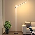 LED Corner Floor Lamp, 360°Rotating Head, Super Bright 1800LM Dimmable Minimalist Floor Lamps with Remote Control,3000K-6000K Modern Corner Light,67" Tall Standing Lamp for Living Room,Bedroom,Office