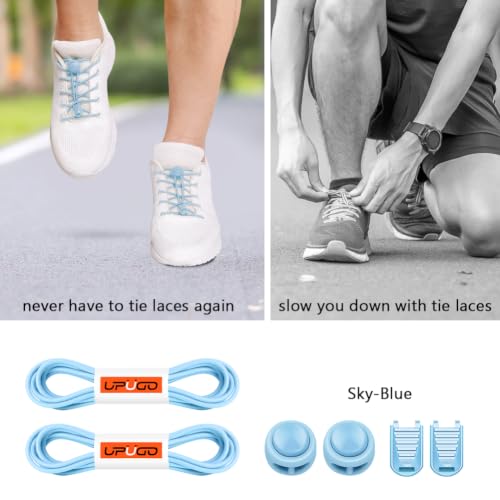Image of UpUGo Elastic Shoe Laces, No Tie Shoe Laces for All Ages, One Size Fit All