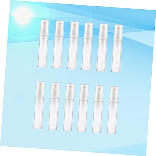 NOLITOY 12pcs Sunscreen Sprayer Empty Mist Bottles Plastic Fine Mist Bottles Press Pump for Cleaning Aromatherapy