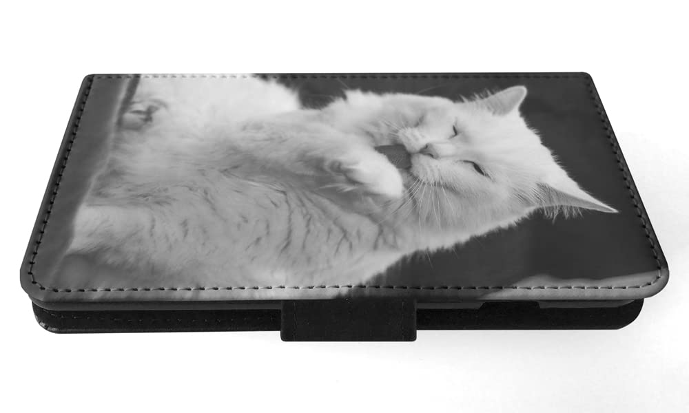 Adorable CAT Kitten Feline #129 FLIP Wallet Phone CASE Cover for