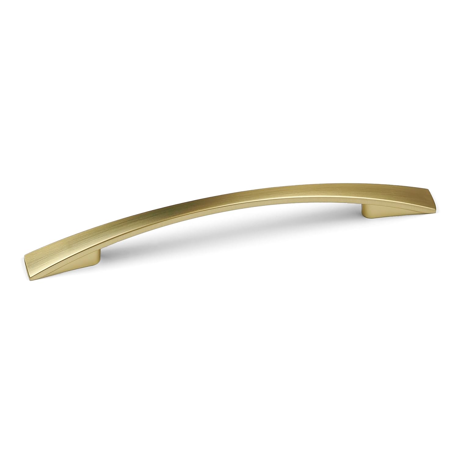 Brushed Brass Slim Bow Handles