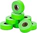 Perco 1 Line Fluorescent Green Labels - 8 Rolls, 1 Sleeve, 8,000 Blank Price and Date Gun Labels for Perco Lite, X, Plus and Pro 1 Line Price and Date Guns - Made in USA