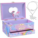 Jewelkeeper - Caja Musical de Unicornio y juego de joyas de niñitas - 3 regalos...