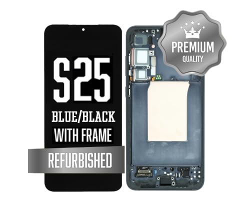 Pantalla de repuesto para Samsung Galaxy S25 Ultra OLED SM-S938U SM-S938U1, pantalla LCD, digitalizador táctil (negro con marco, compatible con huellas dactilares)