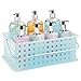 Produktbild iDesign Spa Korb mit Griff, BPA-frei, Kunststoff, mittelgroß, stapelbar, 35,6 x 22,9 x 12,7 cm, Hellblau