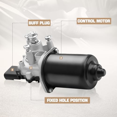WildGear Front Windshield Wiper Motor Fit for Wrangler 2007-2017 / Jeep Wrangler JK 2018# 55077859AB, 55077859AC, 68002388AA by WildGear - Image 6