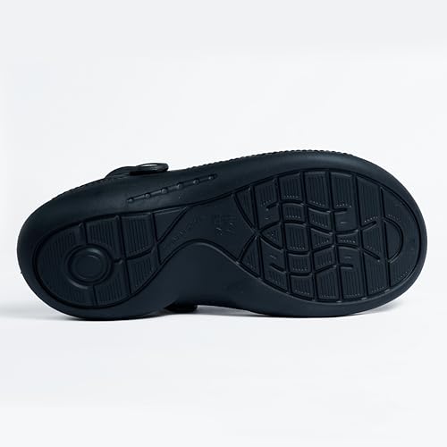 Image of WAALK Men's Classic Casual Clogs | Adjustable Back Strap for Adults| Sandals with Soft Touch Fit | Comfortable & Light Weight | Stylish & Anti-Skid | Waterproof & Daily Use for Gents